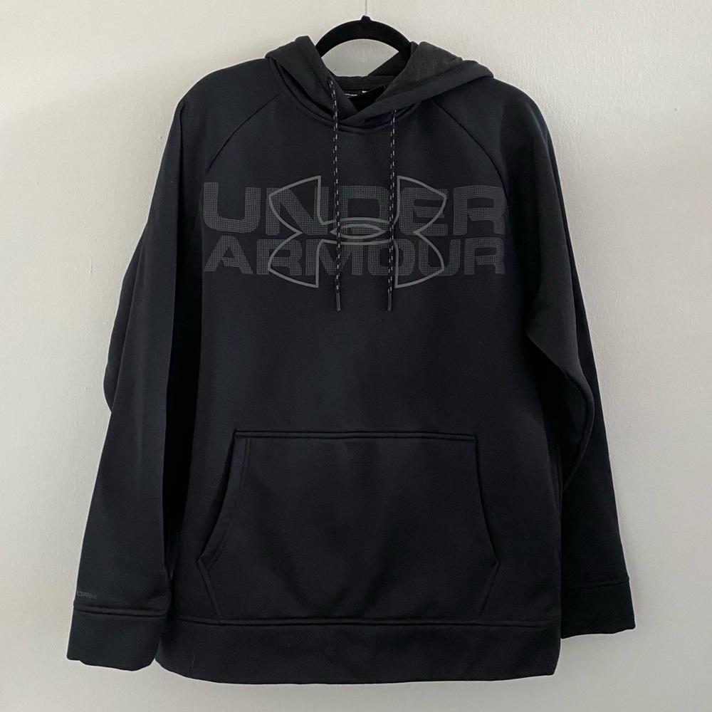 Under Armour Storm Cold Gear Black Pullover Sweatshirt Size Medium